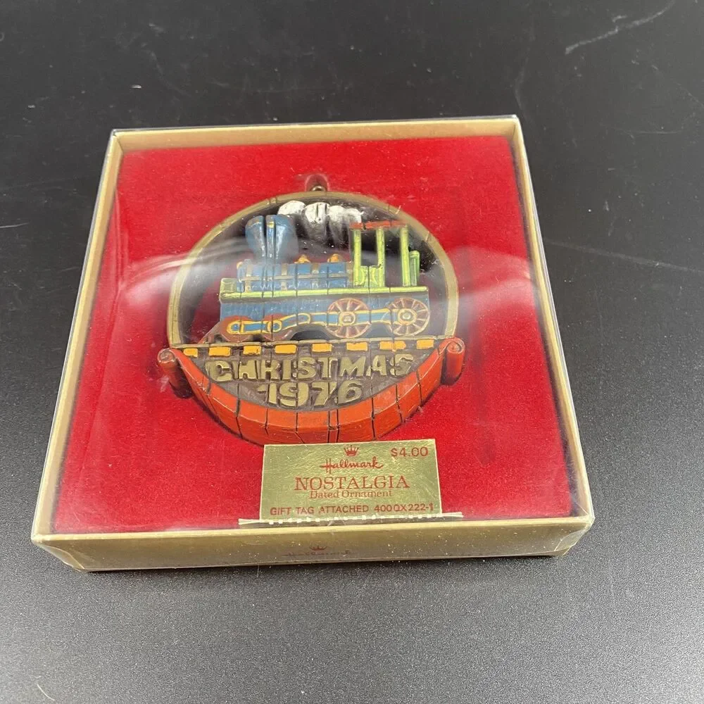 Vintage 1976 Hallmark Tree-Trimmer Nostalgia Christmas Train Ornament